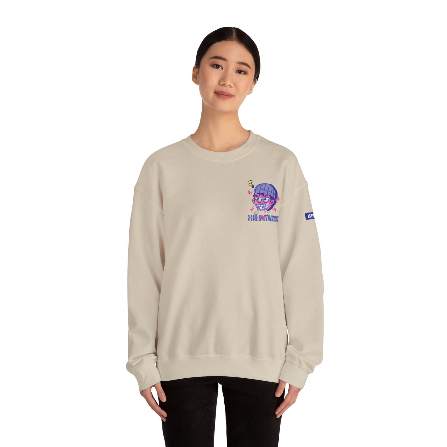 Tired but Striving - Unisex Heavy Blend™ Crewneck Sweatshirt