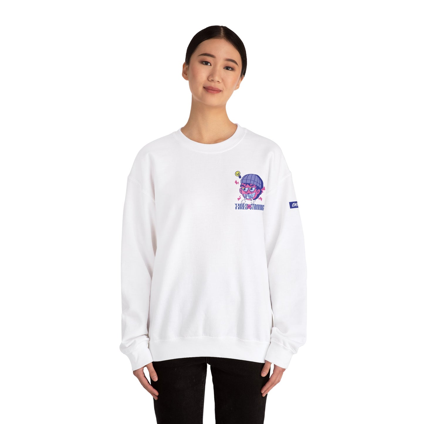 Tired but Striving - Unisex Heavy Blend™ Crewneck Sweatshirt